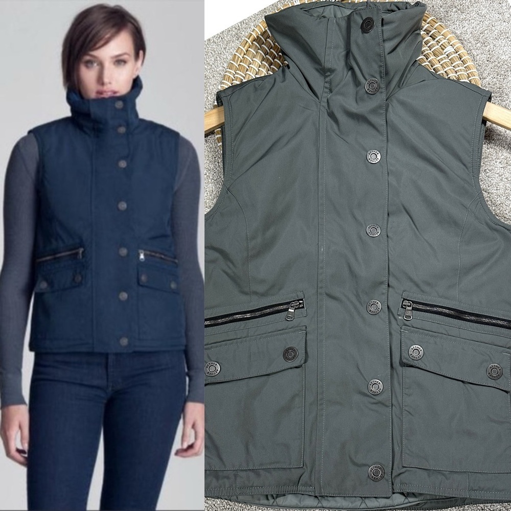 Aether Women’s Insulated Quilted Vega Vest Mock Collar Outdoor Gray Size 1/US XS